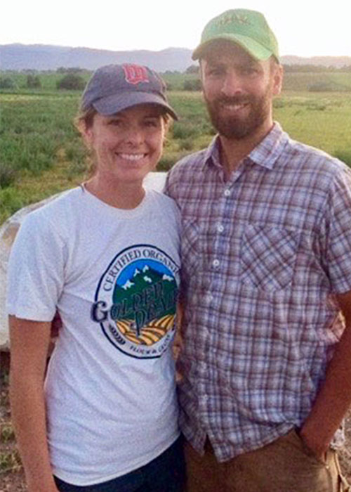 Bryce and Megan in field