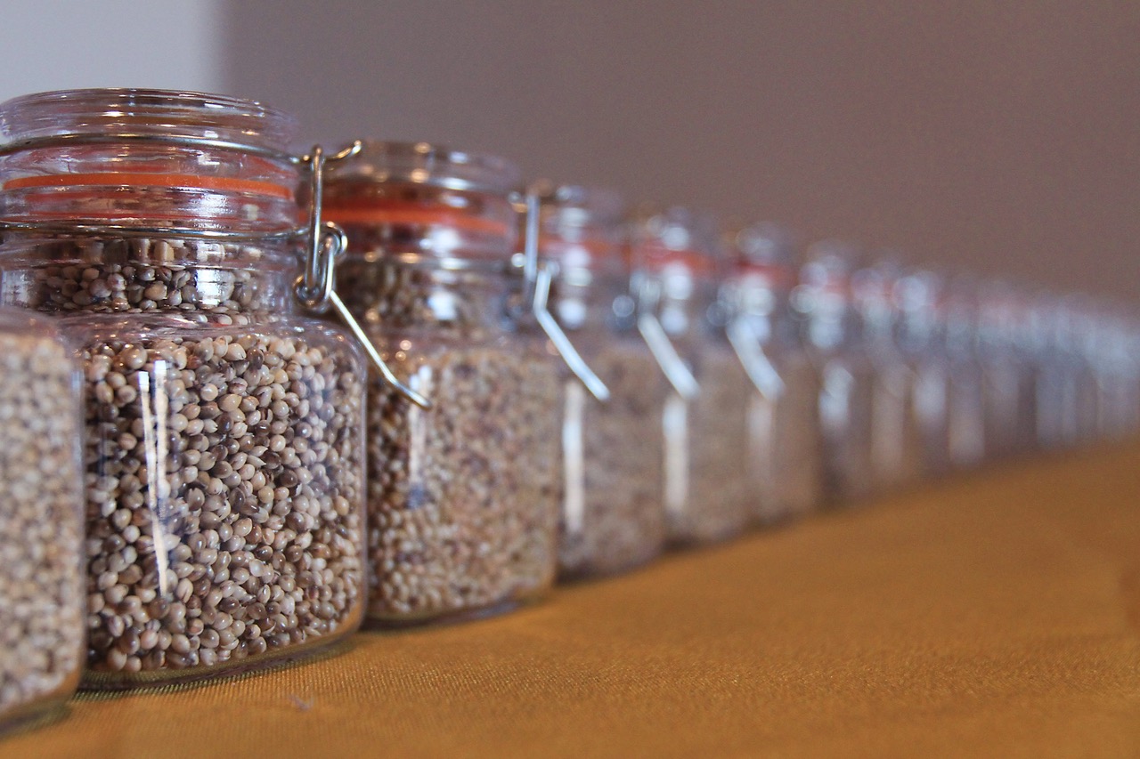 image of millet canisters